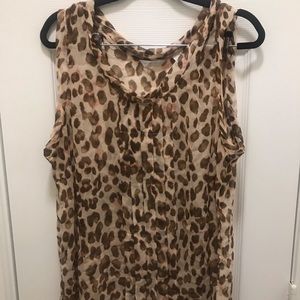 New York and Company Leopard print blouse
